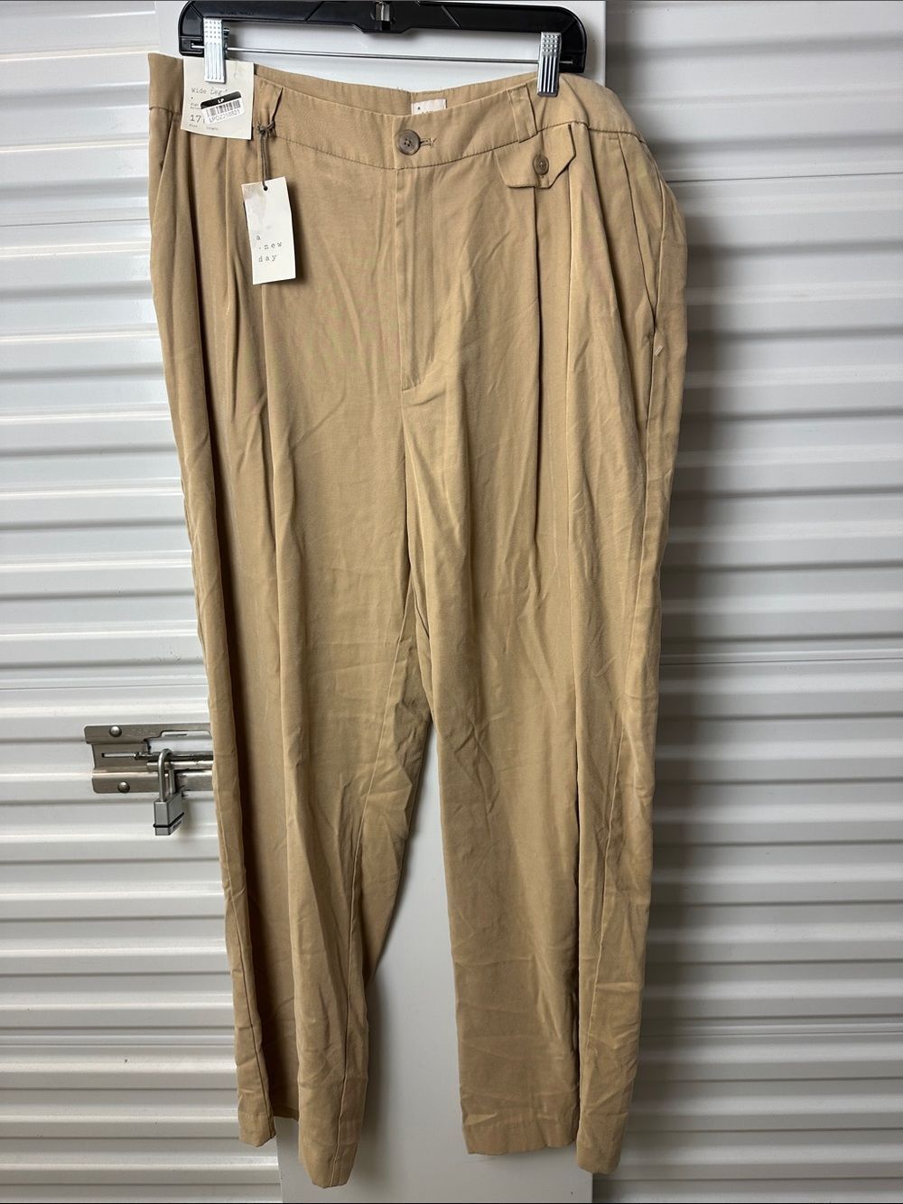 a new day Tan Pleated Chinos